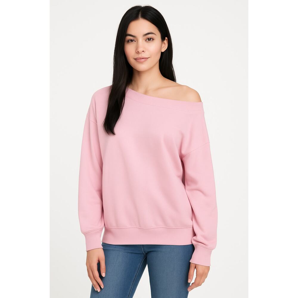INDAH Body Baby Pink Bamboo Sweatshirt Size 3 Large L BALLETCORE LOUNGEWEAR